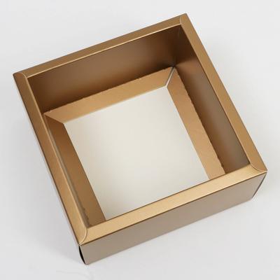 Коробка подарочная новогодняя складная «С новым годом», 15×15×7 см