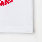 Футболка новогодняя детская KAFTAN "Merry Xmas" размер 34 (122-128 см) - фото 22893206