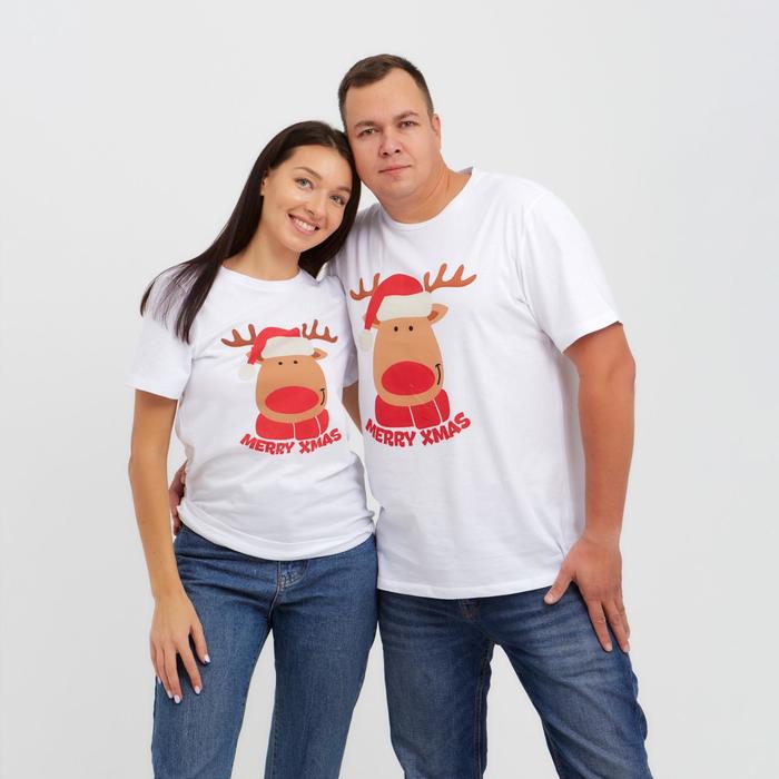 Футболка женская KAFTAN "Merry Xmas" р. 44-46 - Фото 1
