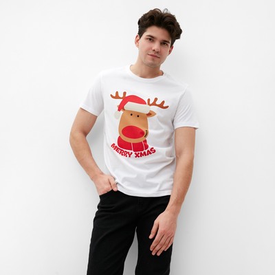 Футболка мужская KAFTAN «Merry Xmas» размер 50