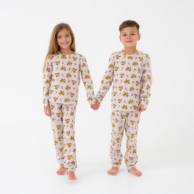 Пижама детская новогодняя KAFTAN Happy Holidays, размер 30 (98-104 см)