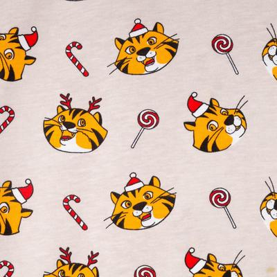 Пижама женская (футболка, брюки) KAFTAN Cats, размер 48-50, серая