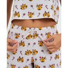 Пижама женская (футболка и брюки) KAFTAN Cats р. 48-50, серый - фото 57948701