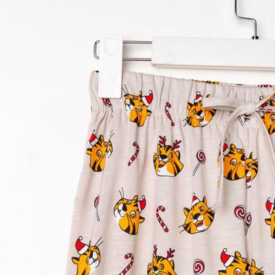 Пижама женская (футболка, брюки) KAFTAN Cats, размер 48-50, серая