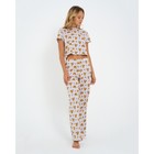 Пижама женская (футболка и брюки) KAFTAN Cats р. 48-50, серый - фото 57948696