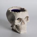 Свеча фигурная в бетоне "Плачущий череп", фиолетовый - Фото 3
