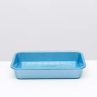 Туалет перламутровый средний с сеткой 36×26×6.5 см голубой - Фото 2