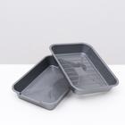 Туалет перламутровый средний с сеткой 36 х 26 х 6,5 см серебристый - Фото 4