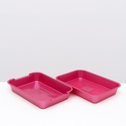 Туалет перламутровый средний с сеткой 36 х 26 х 6,5 см красный - фото 49410227