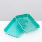 Туалет перламутровый средний с сеткой 36 х 26 х 6,5 см светло-зеленый - Фото 4