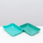 Туалет перламутровый средний с сеткой 36 х 26 х 6,5 см светло-зеленый - Фото 5