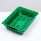 Туалет глубокий с сеткой 36 х 25 х 9 см, зеленый - Фото 3