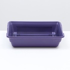 Туалет глубокий с сеткой 36×25×9 см, фиолетовый - Фото 3