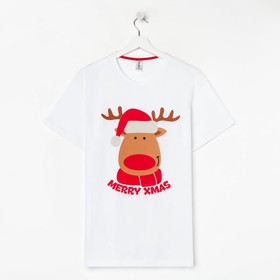 Футболка мужская KAFTAN "Merry Xmas" размер 48