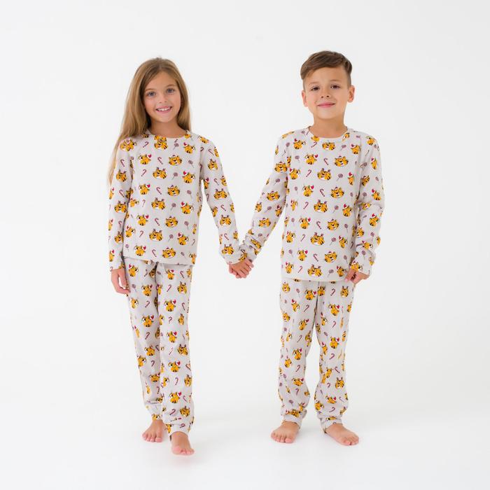 Пижама детская новогодняя KAFTAN Happy Holidays, размер 28 (86-92 см) - Фото 1