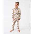 Пижама новогодняя детская: лонгслив, брюки, KAFTAN: Happy Holidays, рост 86-92 см - Фото 8