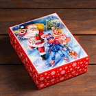 Подарочная новогодняя коробка сборная «Зимние забавы», 16.5×12.5×5.2 см - Фото 3