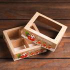 Коробка под 4 конфеты с ячейками новогодняя «Помощники санты», 12.5?12.5?3.5 см (комплект 5 шт) - фото 25573479 Коробка под 4 конфеты с ячейками новогодняя «Помощники санты», 12.5?12.5?3.5 см (комплект 5 шт) - фото 25573479