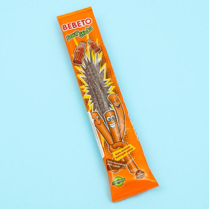 

Жевательный мармелад BEBETO SOUR STICKS, со вкусом колы, 35 г