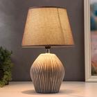 Лампа настольная 16615/1GY, E14, 40 Вт, 22×22×35 см, серый - фото 23790082 Лампа настольная 16615/1GY, E14, 40 Вт, 22×22×35 см, серый - фото 23790082