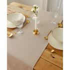 Дорожка "Этель" 130х35 см, цв. кофейный, 100% хлопок, 163 г/м2 - фото 24069382