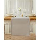 Дорожка "Этель" 130х35 см, цв. серый, 100% хлопок, 163 г/м2 - фото 24069388