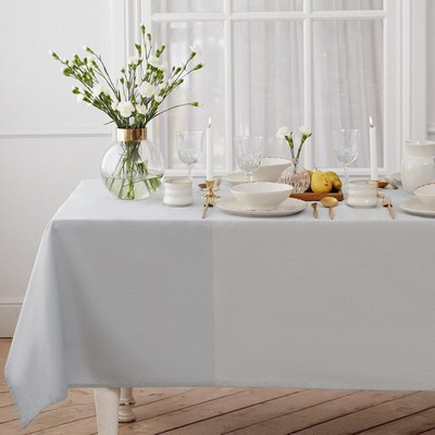 Скатерть «Этель» 110×165 см, 100% хлопок, 163 г/м², серо-синяя