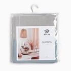 Скатерть «Этель», 240×165 см, серо-синяя, 100% хлопок, 163 г/м² - фото 32234690