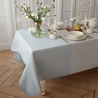 Скатерть «Этель», 240×165 см, серо-синяя, 100% хлопок, 163 г/м² - фото 32234680