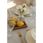 Скатерть «Этель», 240×165 см, серо-синяя, 100% хлопок, 163 г/м² - фото 32234681