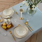 Скатерть «Этель», 240×165 см, серо-синяя, 100% хлопок, 163 г/м² - фото 32234682