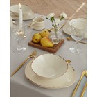 Скатерть «Этель», 240×165 см, серо-синяя, 100% хлопок, 163 г/м² - фото 32234684