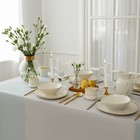 Скатерть «Этель», 240×165 см, серо-синяя, 100% хлопок, 163 г/м² - фото 32234685