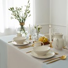 Скатерть «Этель», 240×165 см, серо-синяя, 100% хлопок, 163 г/м² - фото 32234686