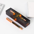 Ручка «Лучший учитель», фурнитура розовое золото, металл, синяя паста, 1.0 мм - Фото 2