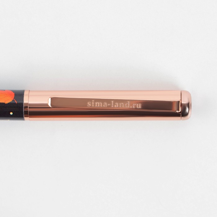 Ручка «Лучший учитель», фурнитура розовое золото, металл, синяя паста, 1.0 мм - фото 1907282723