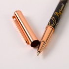Ручка «С Днем Учителя», фурнитура розовое золото, металл, синяя паста, 1.0 мм - Фото 5