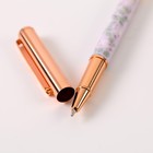 Ручка «Самый любимый учитель», фурнитура розовое золото, металл, синяя паста, 1.0 мм - Фото 5