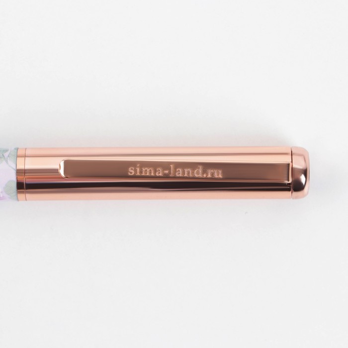 Ручка «Самый любимый учитель», фурнитура розовое золото, металл, синяя паста, 1.0 мм - фото 1908743451