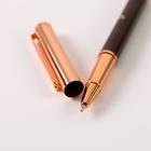 Ручка «Золотой учитель», фурнитура розовое золото, металл, синяя паста, 1.0 мм - Фото 5