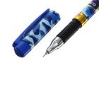 Ручка гелевая 0.5 мм, стержень чёрный, корпус с рисунком "Миллитари" (штрихкод на штуке) - Фото 4
