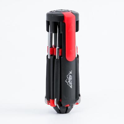 УЦЕНКА Фонарь многофункциональный, мультитул, 8 в 1 «Мастер К» MMB-W3D6, 6 LED, 7 отвёрток