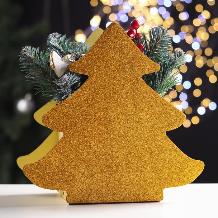 Ящик подарочный деревянный блестящий 