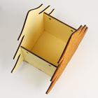 Ящик подарочный деревянный блестящий «Елочка», упаковка, золотистый, 26×13.1×25.4 см - Фото 4