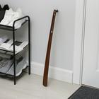 Ложка для обуви SAVANNA, 70 см, коричневая - Фото 1