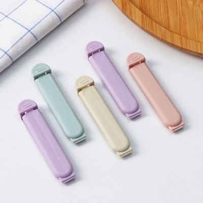 Зажимы для пакетов Доляна «Базис», 5 шт., 7 см, МИКС