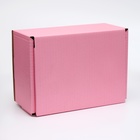 Коробка самосборная, розовая, для подарков, хранения и отправки посылок, 22×16.5×9.5 см - Фото 3