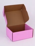 Коробка самосборная, розовая, для подарков, хранения и отправки посылок, 22×16.5×9.5 см - Фото 6