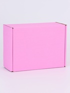 Коробка самосборная, розовая, для подарков, хранения и отправки посылок, 22×16.5×9.5 см - Фото 7