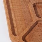 Менажница квадратная, бук 3 отсека d=29 см 7145671